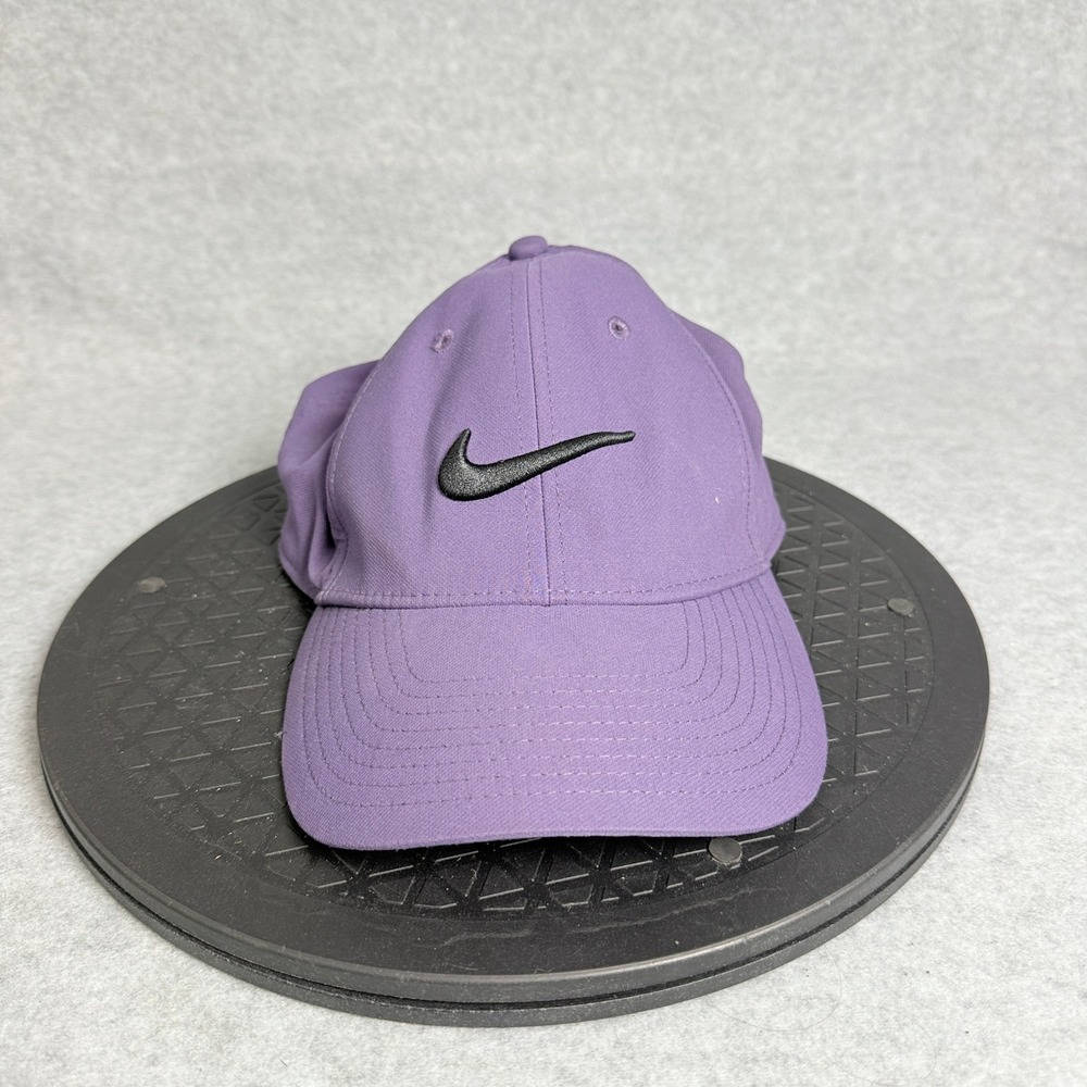 Nike Legacy91 Dri-FIT Hat Purple Adjustable Golf Baseball Cap Swoosh Logo